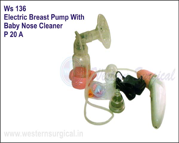 Electric Breast Pump With Baby Nose Cleaner