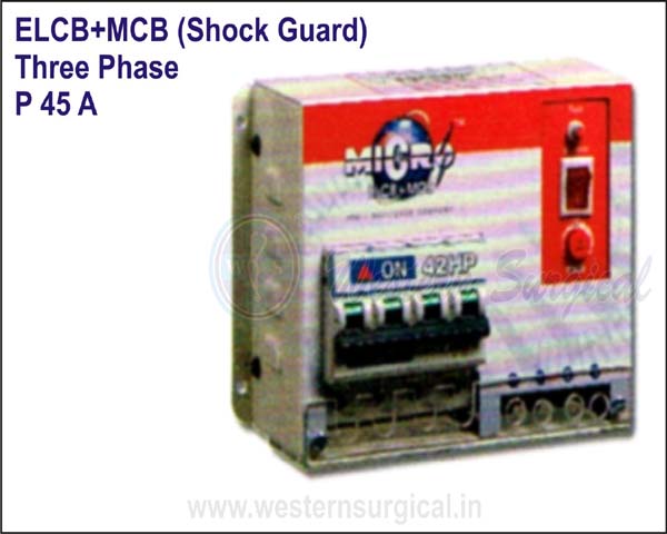 ELCB+MCB (Shock Guard) Three Phase