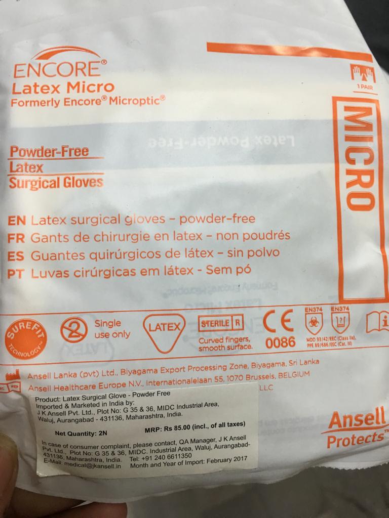 Microoptic Powder Free Gloves