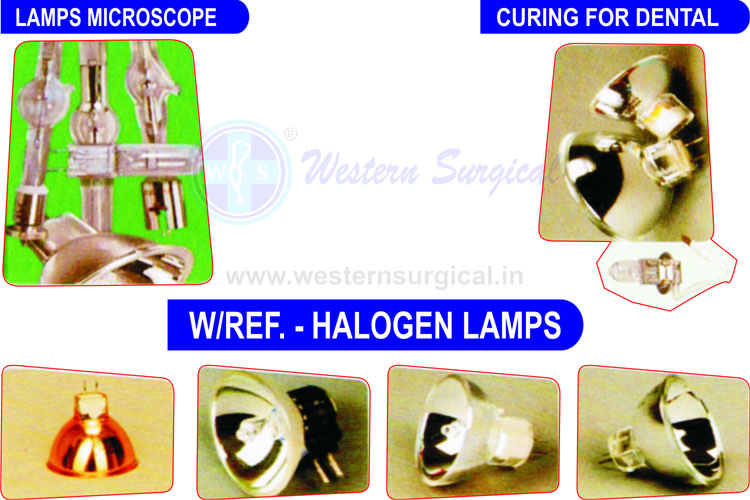 LAMP MICROSCOP & LAMP CURING FOR DENTAL & LAMP HALOGEN WITH REFLACTOR