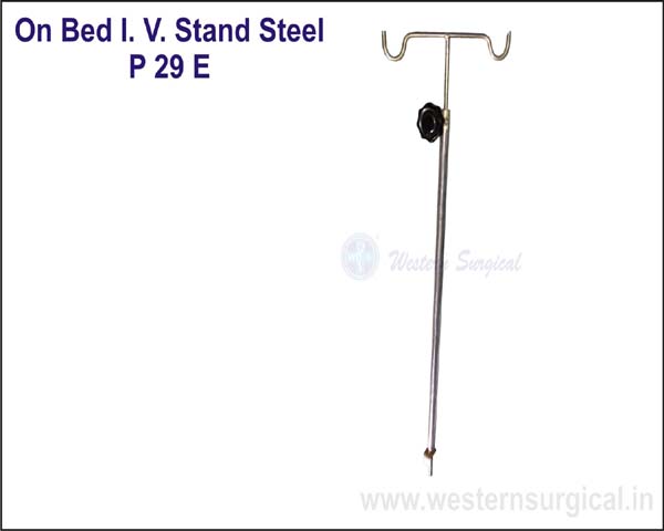 ON BED I.V. STAND STEEL