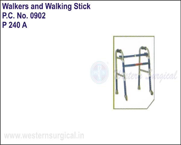 Invalid Foldable Adjustable Walker Castors