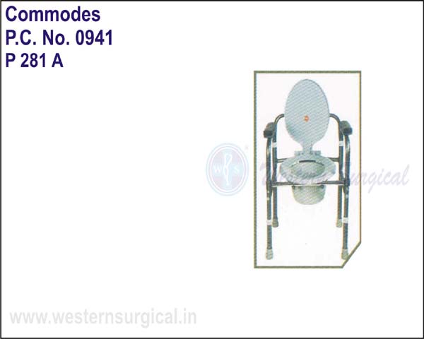 Invalid Folding Commode W/o Castors