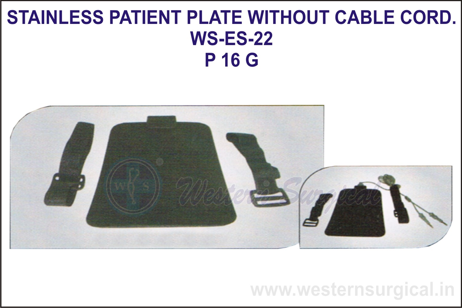 Stainless Steel Patient Plate