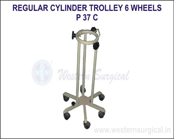 REGULAR CYLINDER TROLLEY 6 WHEELS