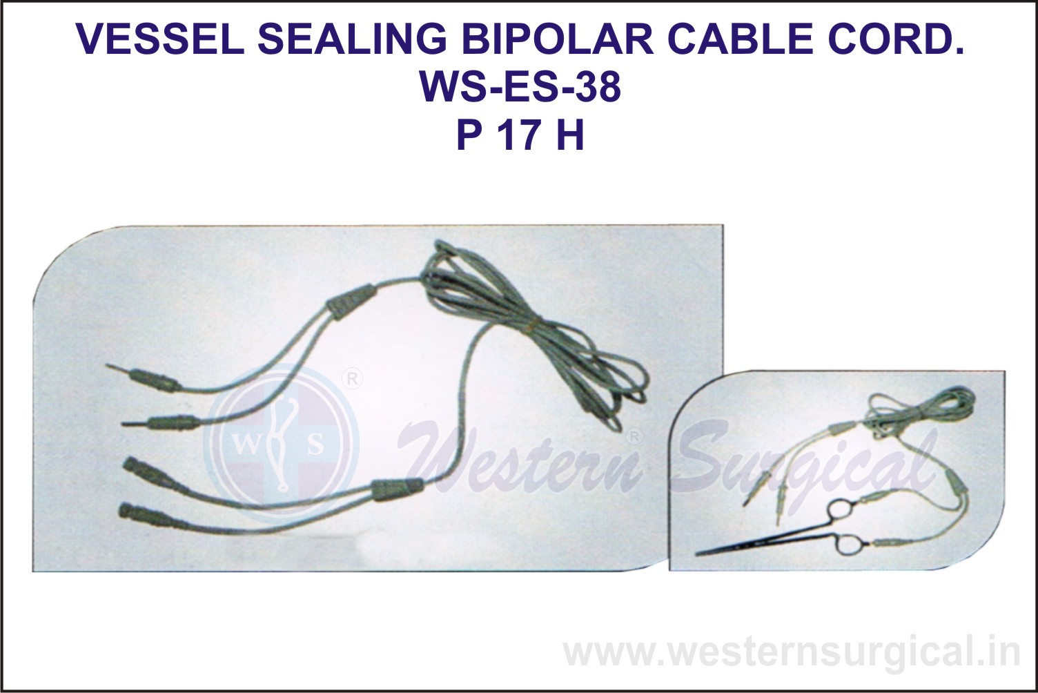 Vessel Sealing Bipolar Cable Cord