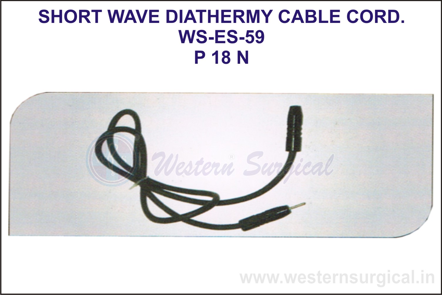 Short Wave Diathermy Cable Cord