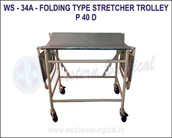 FOLDING TYPE STRETCHER TROLLEY