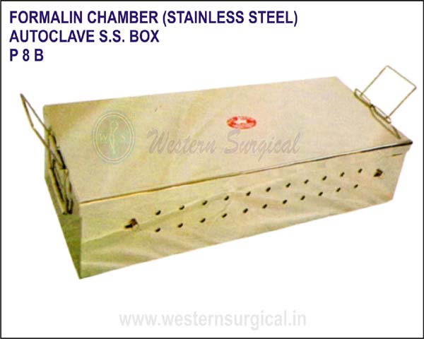 Formalin Chamber S.S. Autoclave S.S. Box
