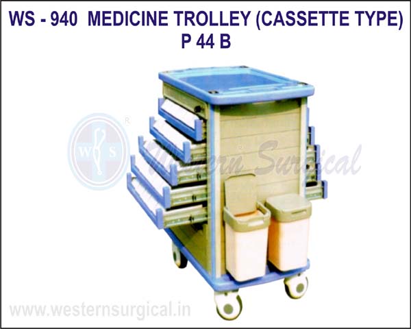 MEDICINE TROLLEY (CASSETTE TYPE)