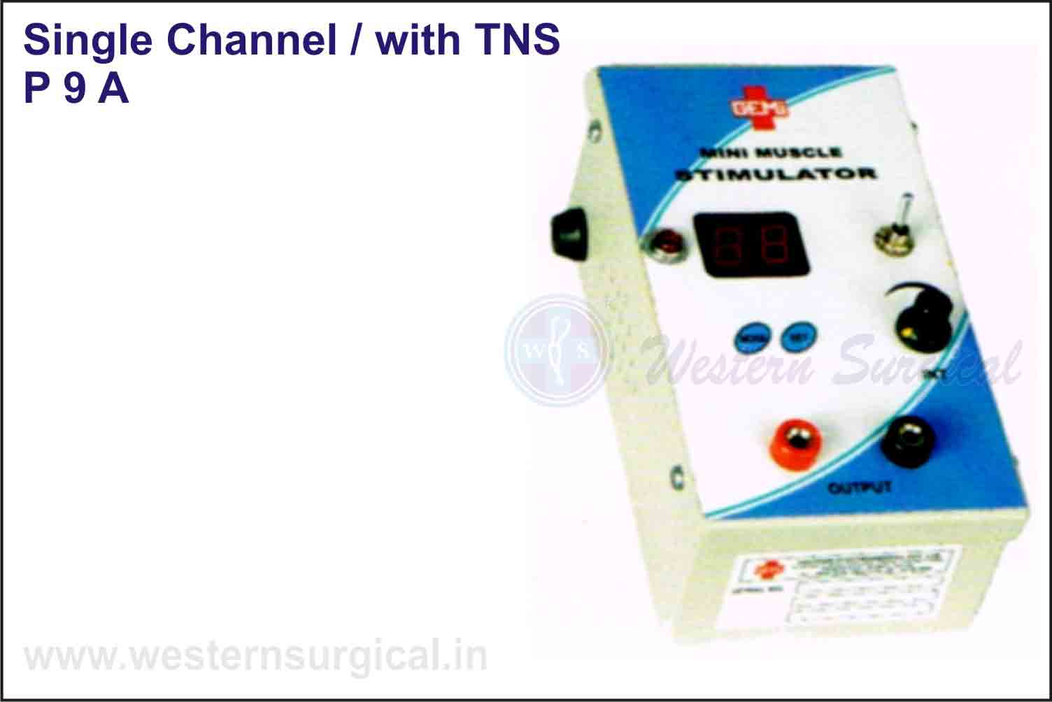 Mini Muscle Stimulator- Single Channel / with TNS