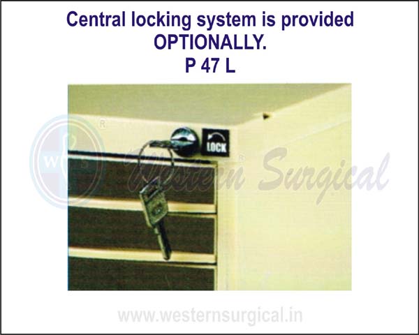 CENTRAL LOCKING SYSTEM IS PROVIDED OPTIONALLY