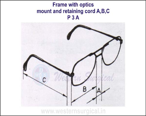 Frame with optics mount