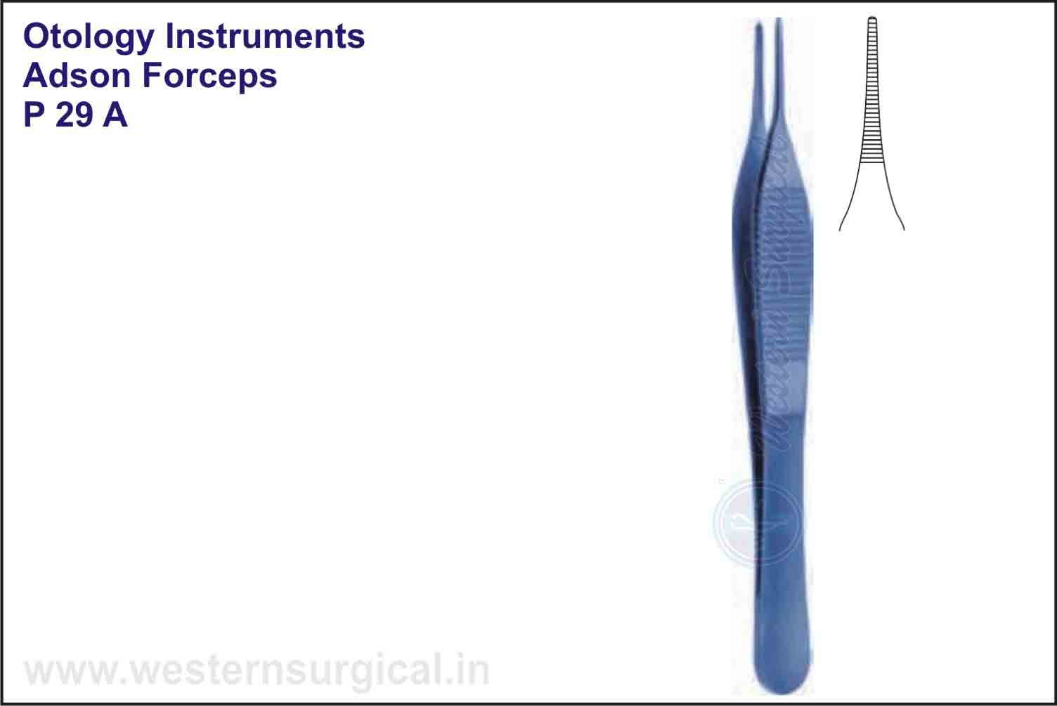 ADSON FORCEPS PLAIN TITANIUM