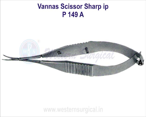 Vannas scissor sharp tip