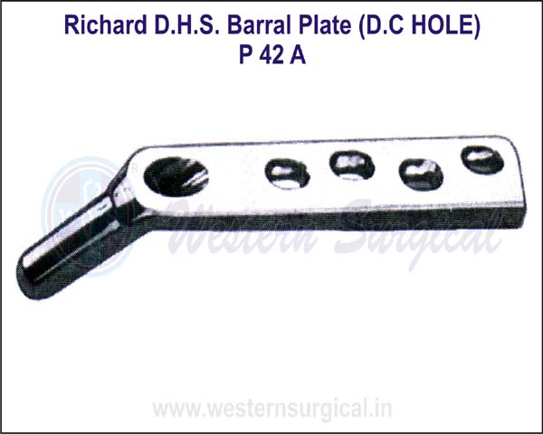 Richard D.H.S. Barral Plate (D.C. Hole)