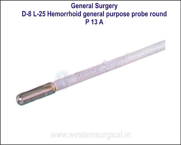 Hemorrhoid General Purpose Probe Round