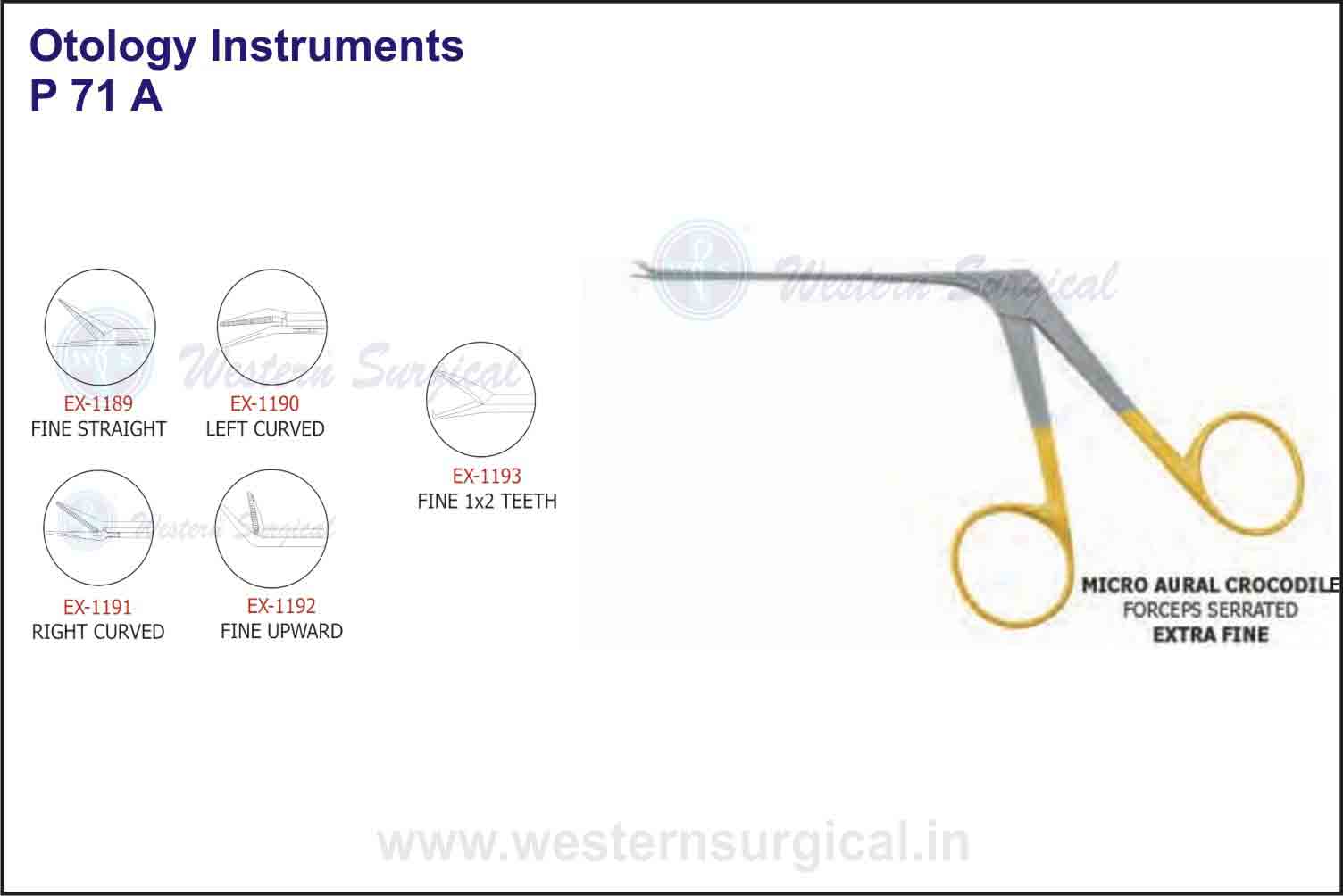 MICRO AURAL CROCODILE FORCEP (EXTRA FINE)