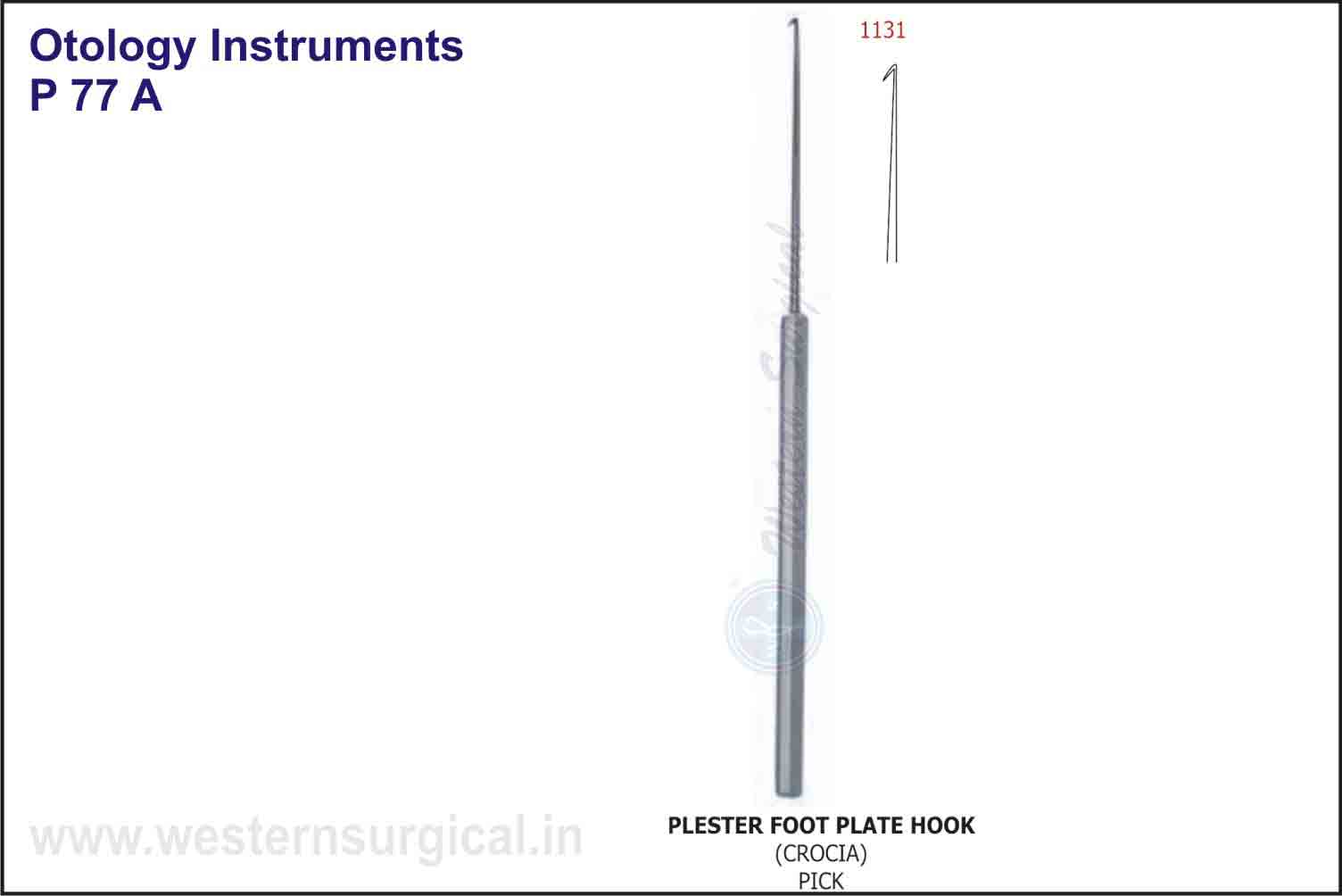 PLESTER FOOT PLATE HOOK (CROCIA) PICK