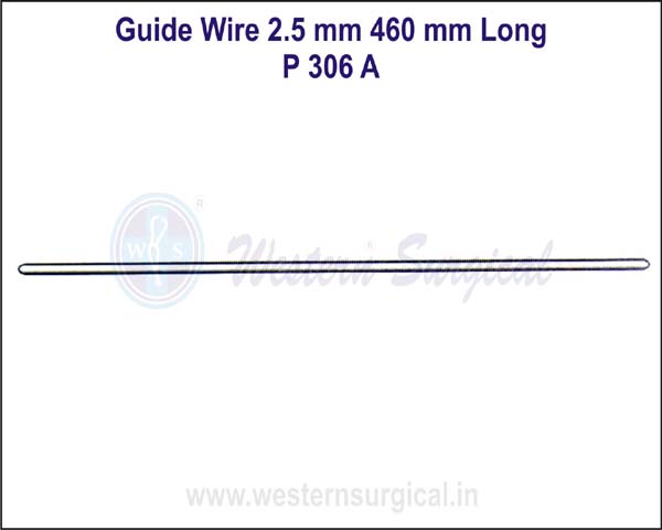 Guide Wire 2.5 mm 460 mm Long