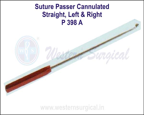Suture Passer Cannucated Straight, Left & Right