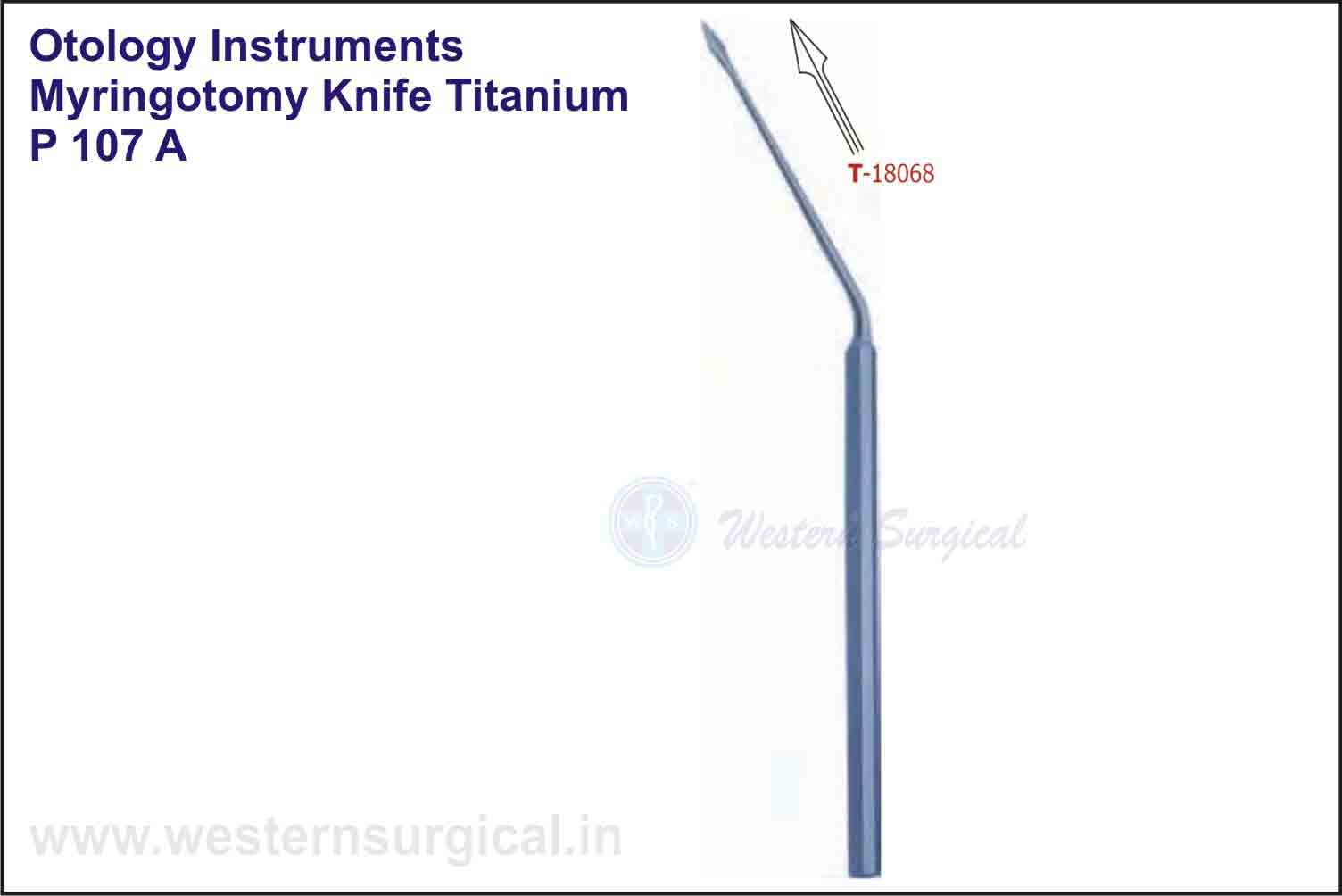 MYRINGOTOMY KNIFE TITANIUM