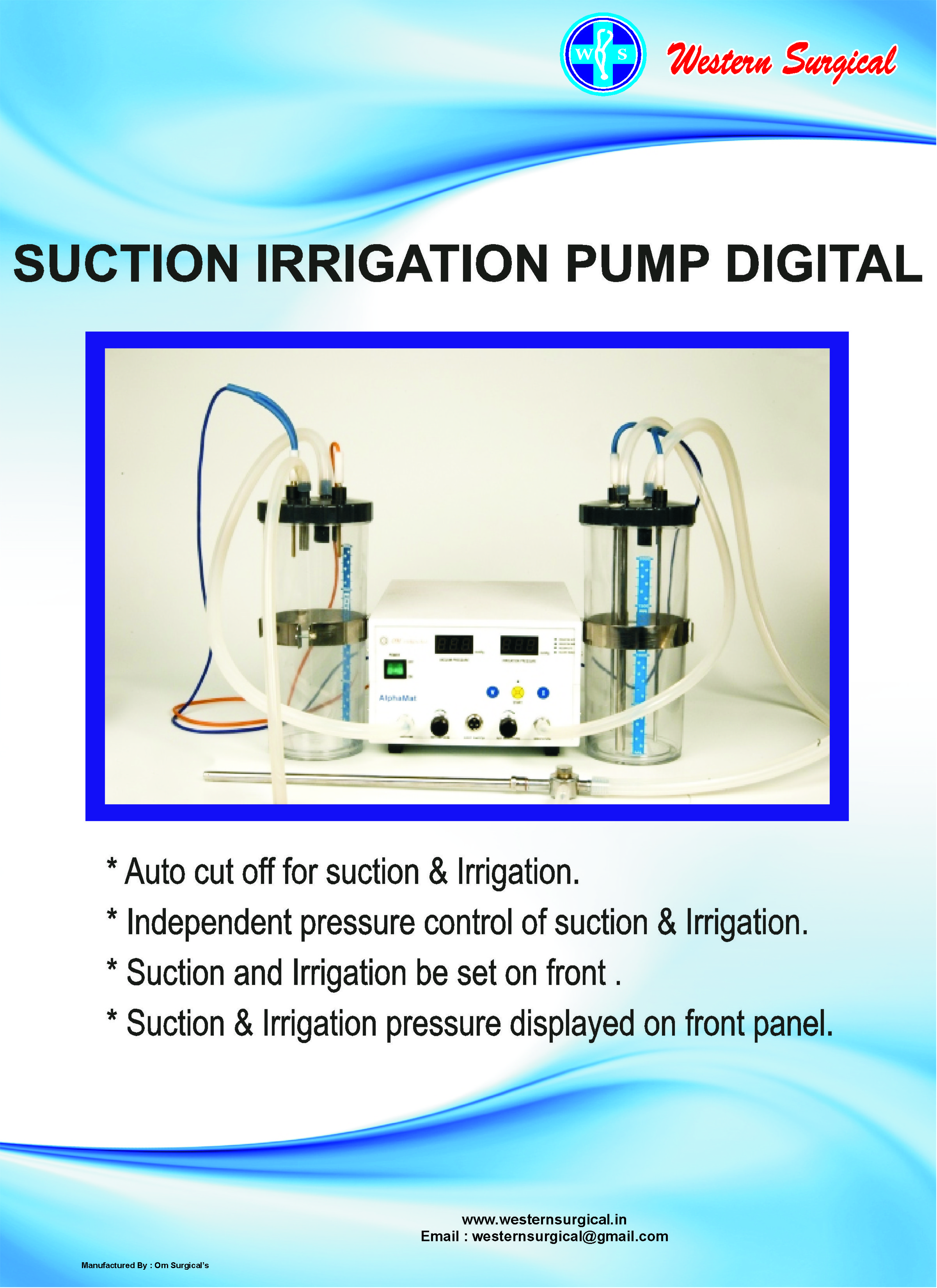 Suction Irrigation Pump Digital