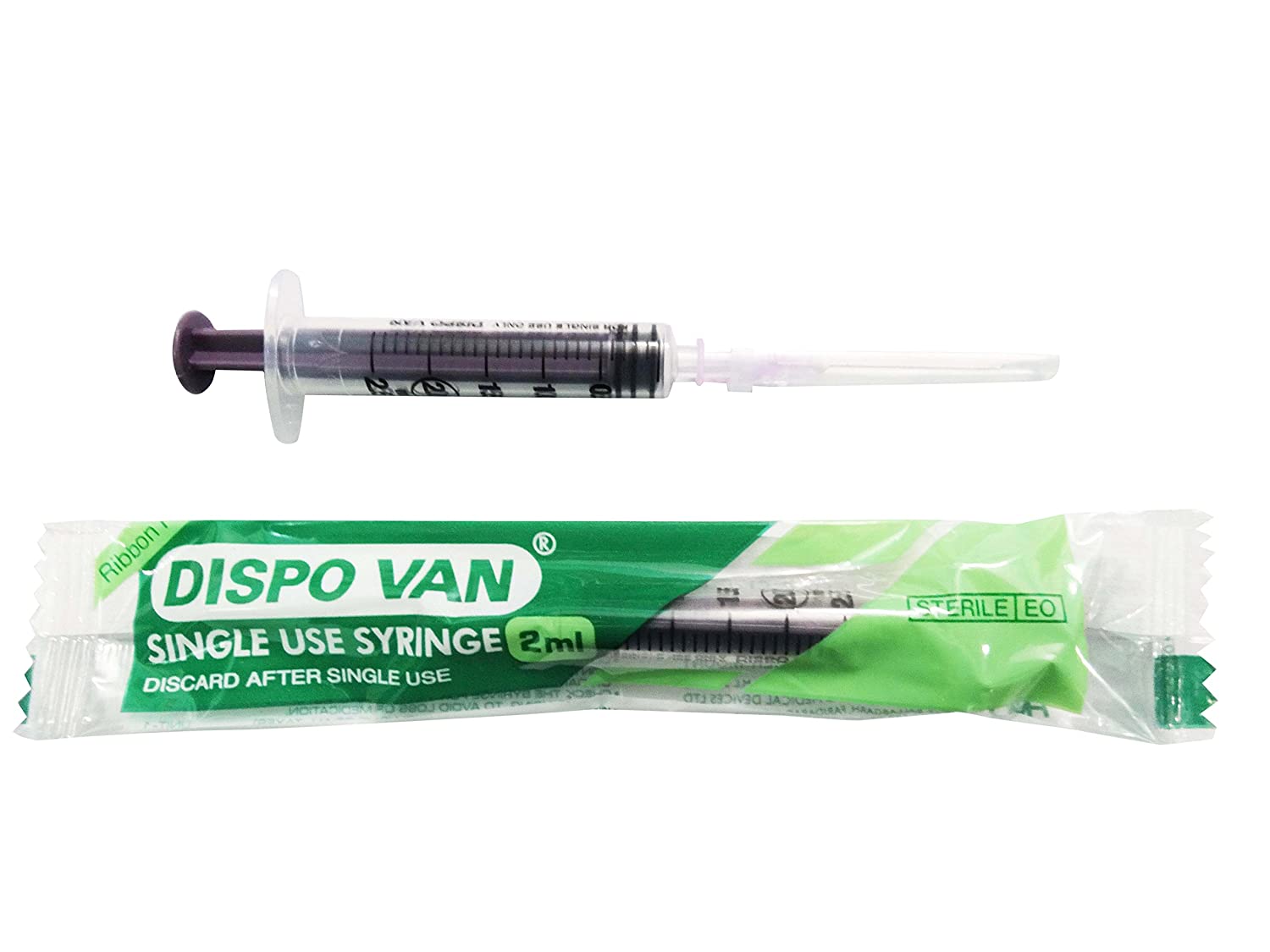 Dispovan 2 ML syringe with needle 