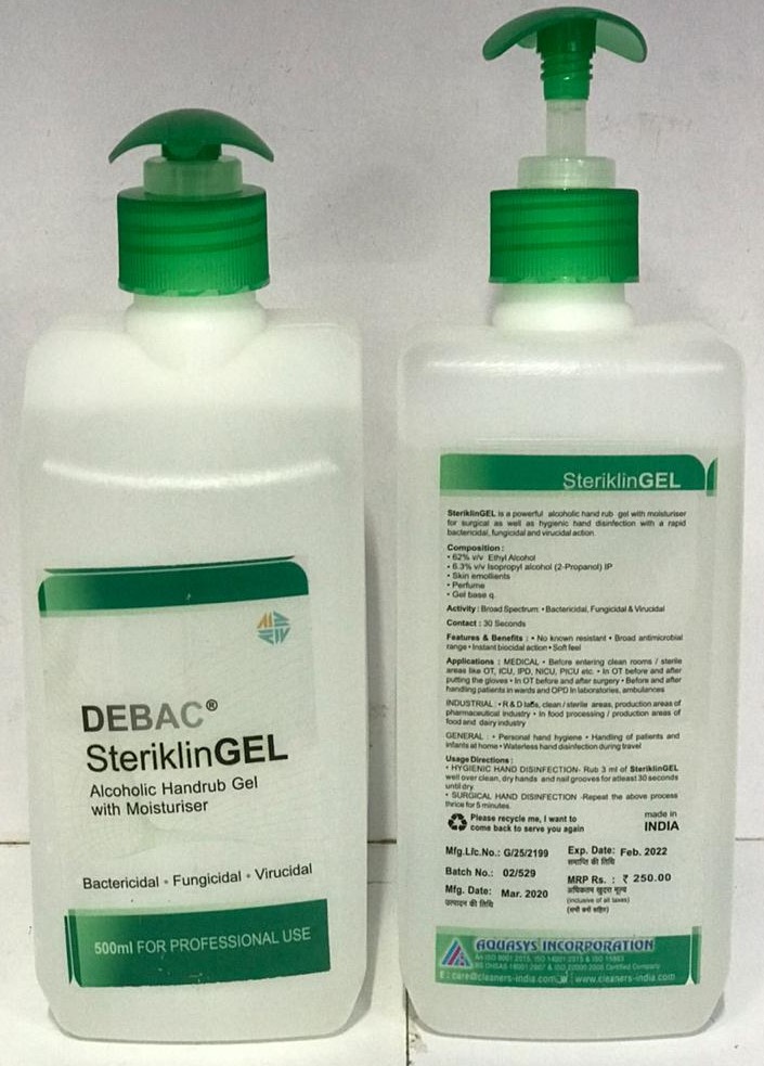 DEBEC STERIKLIN GEL HANDRUB