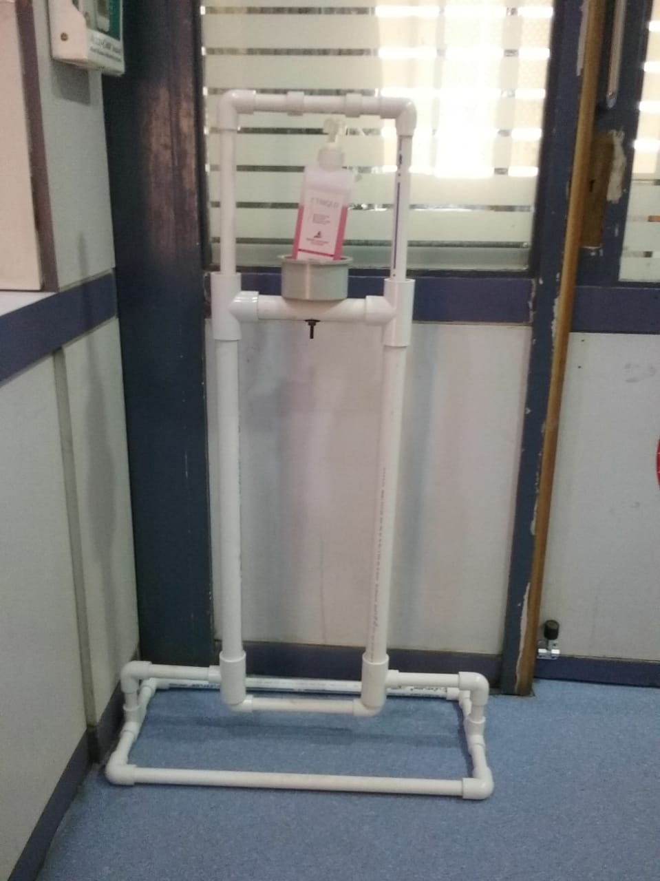 Foot Operated hand senitizer stand (PVC)