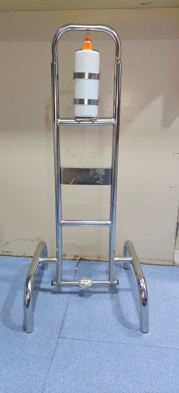 Foot Operated hand senitizer stand (stainless steel)