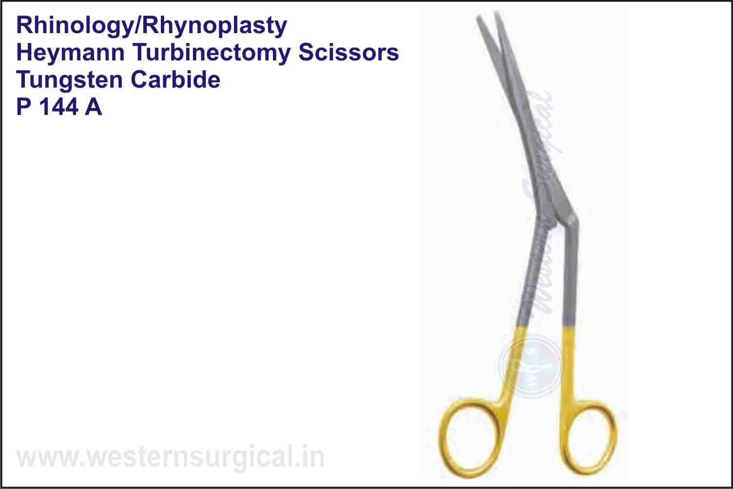 HEYMANN TURBINECTOMY SCISSORS TUNGSTEN CARBIDE