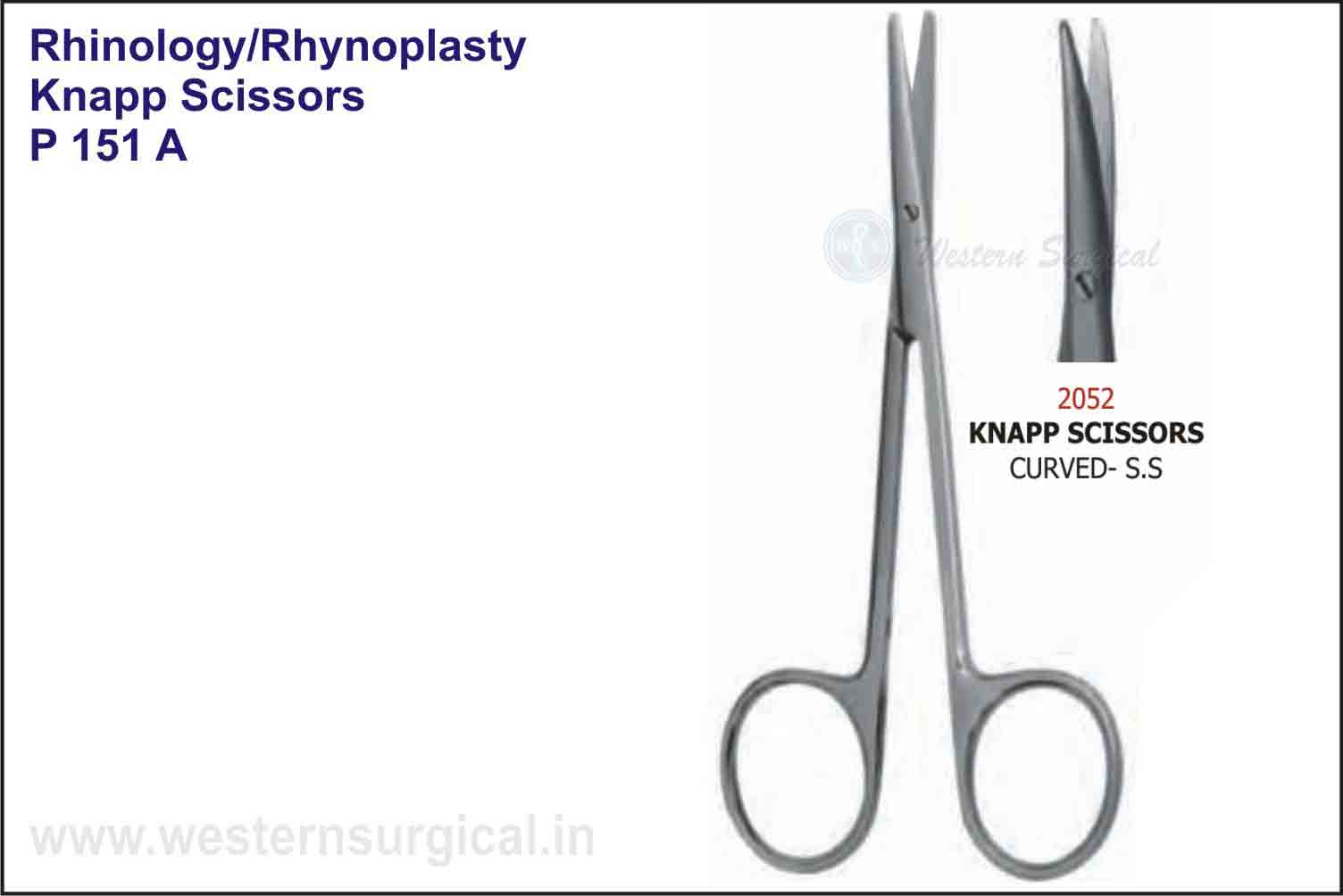 Knapp Scissors Straight-S.S (Knapp Scissors Curved S.S)