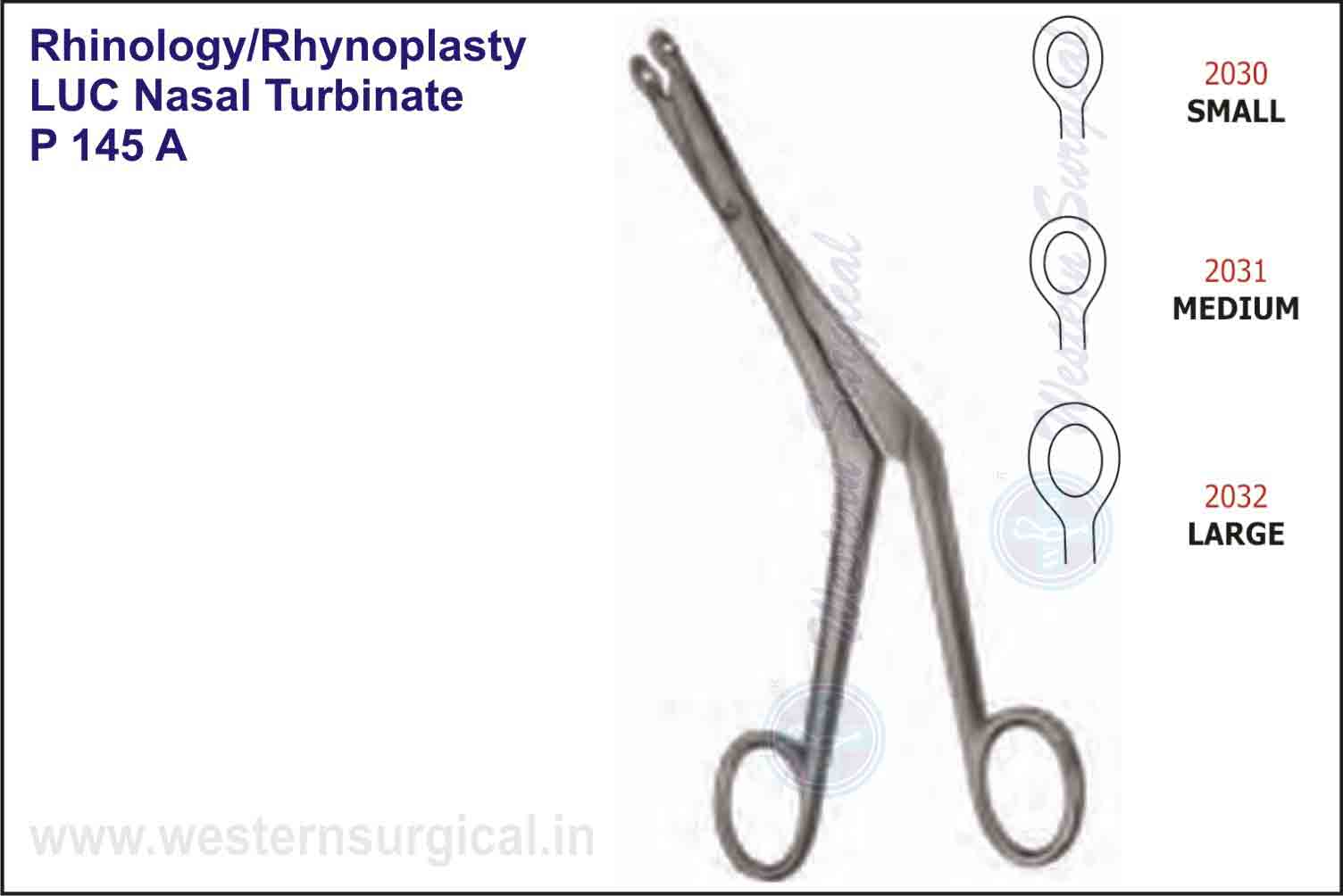 LUC NASAL TURBINATE FORCEPS OVAL SHAPE