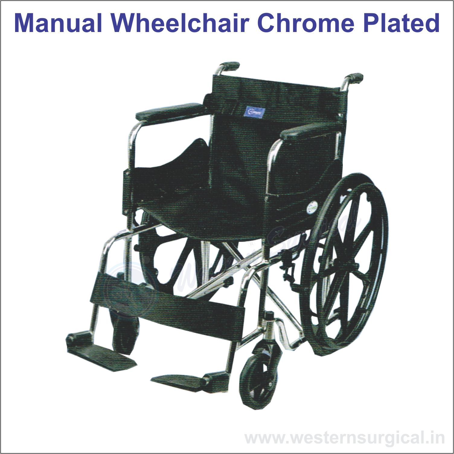 Manual Wheelchair Chrome Plated