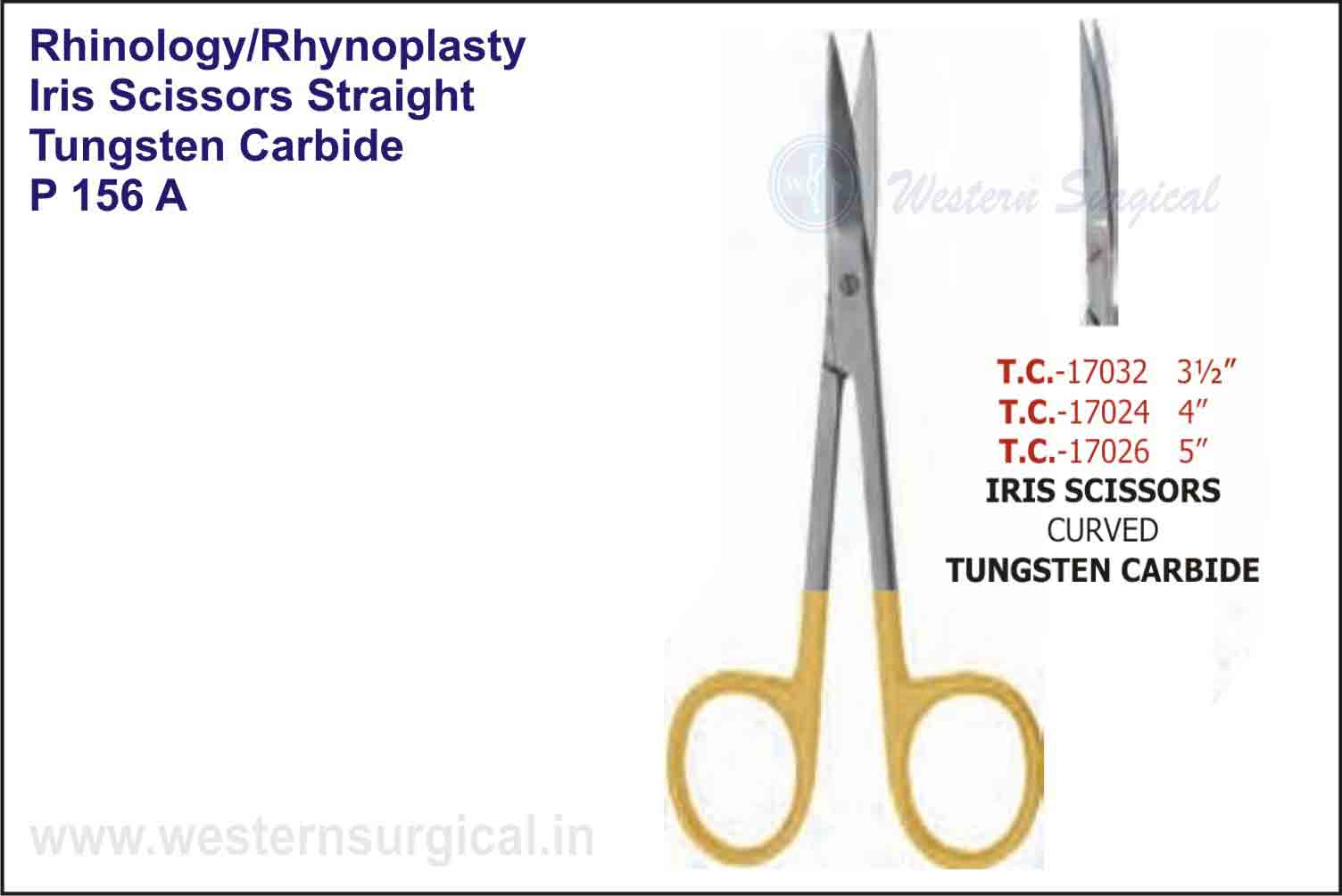 IRIS SCISSORS STRAIGHT& CURVED - TUNGSTEN CARBIDE