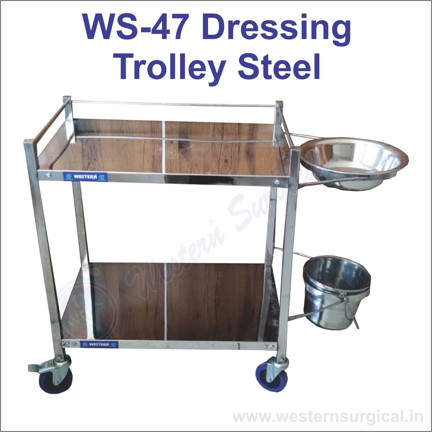 Dressing Trolley Steel 