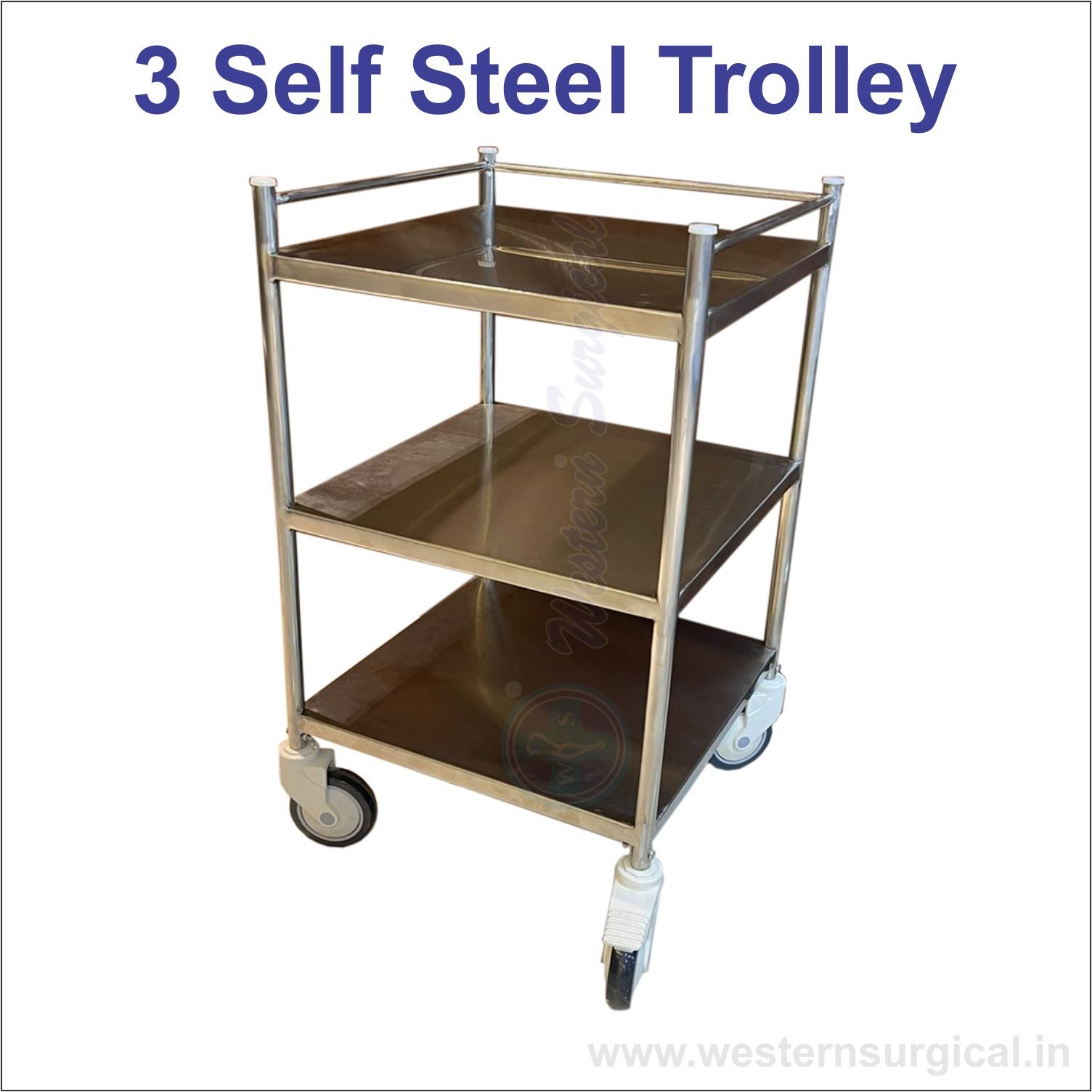 3 Self Steel Trolley 18