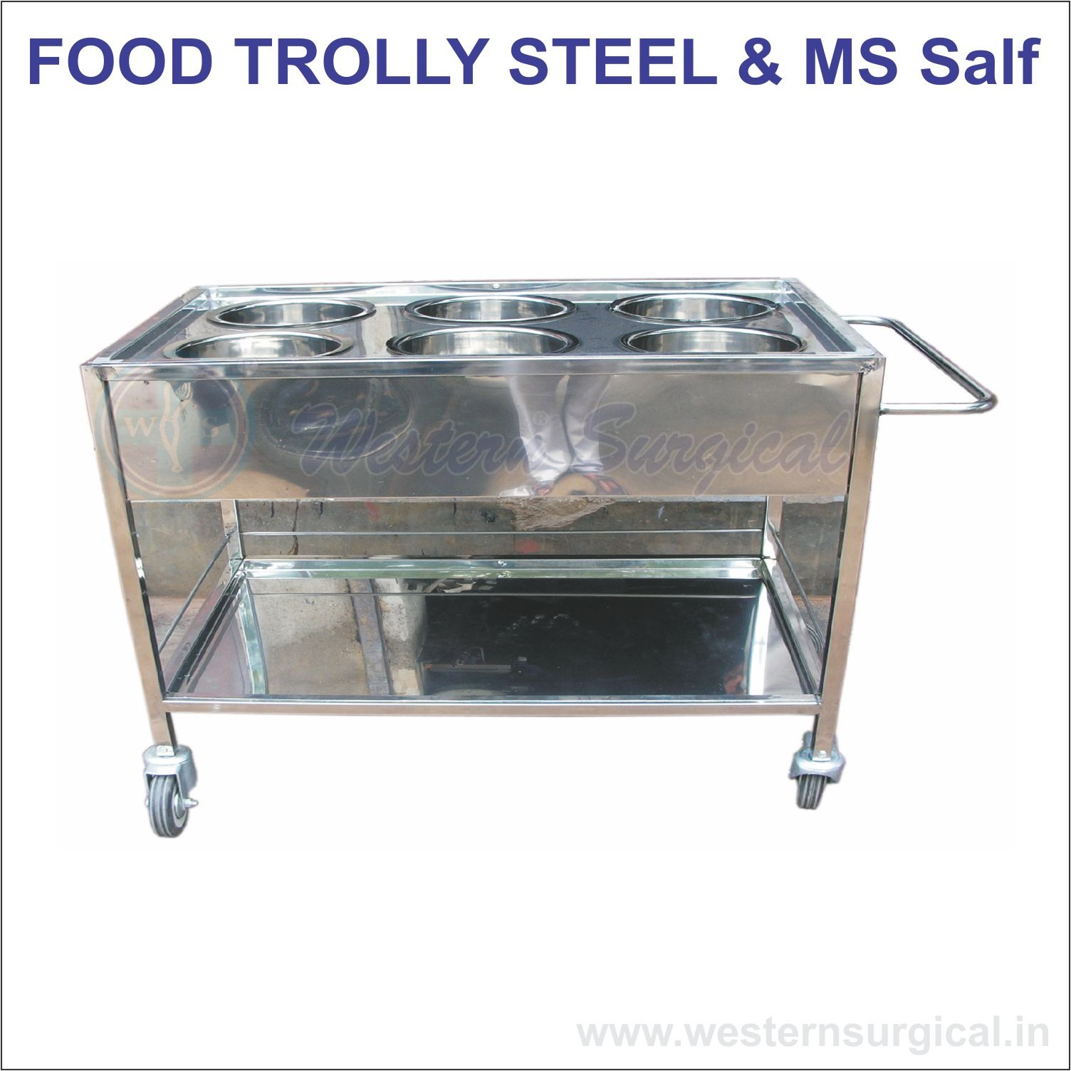 Food Trolly Steel & MS Salf 