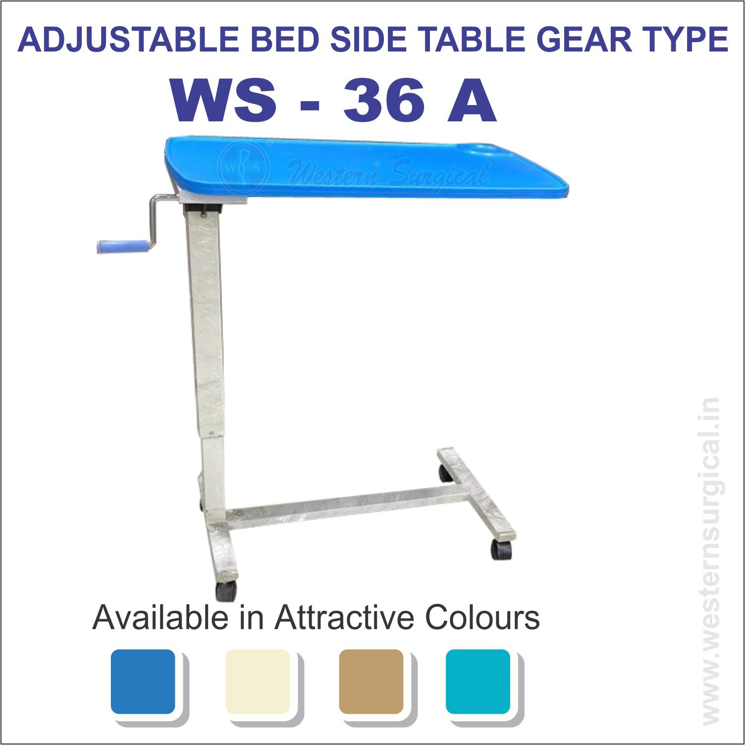 Adjustable Bed Side Table Gear 