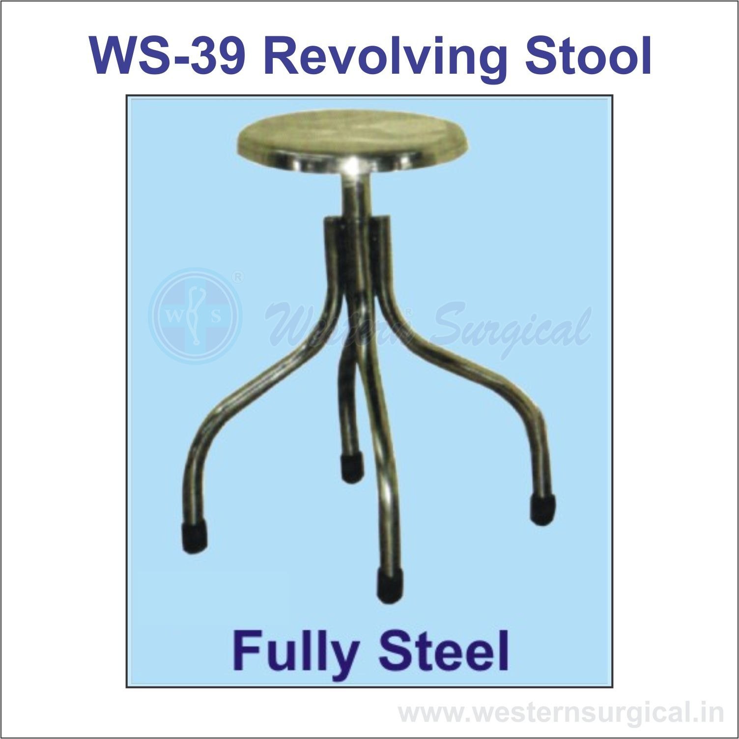 Revolving Stool Fully Steel
