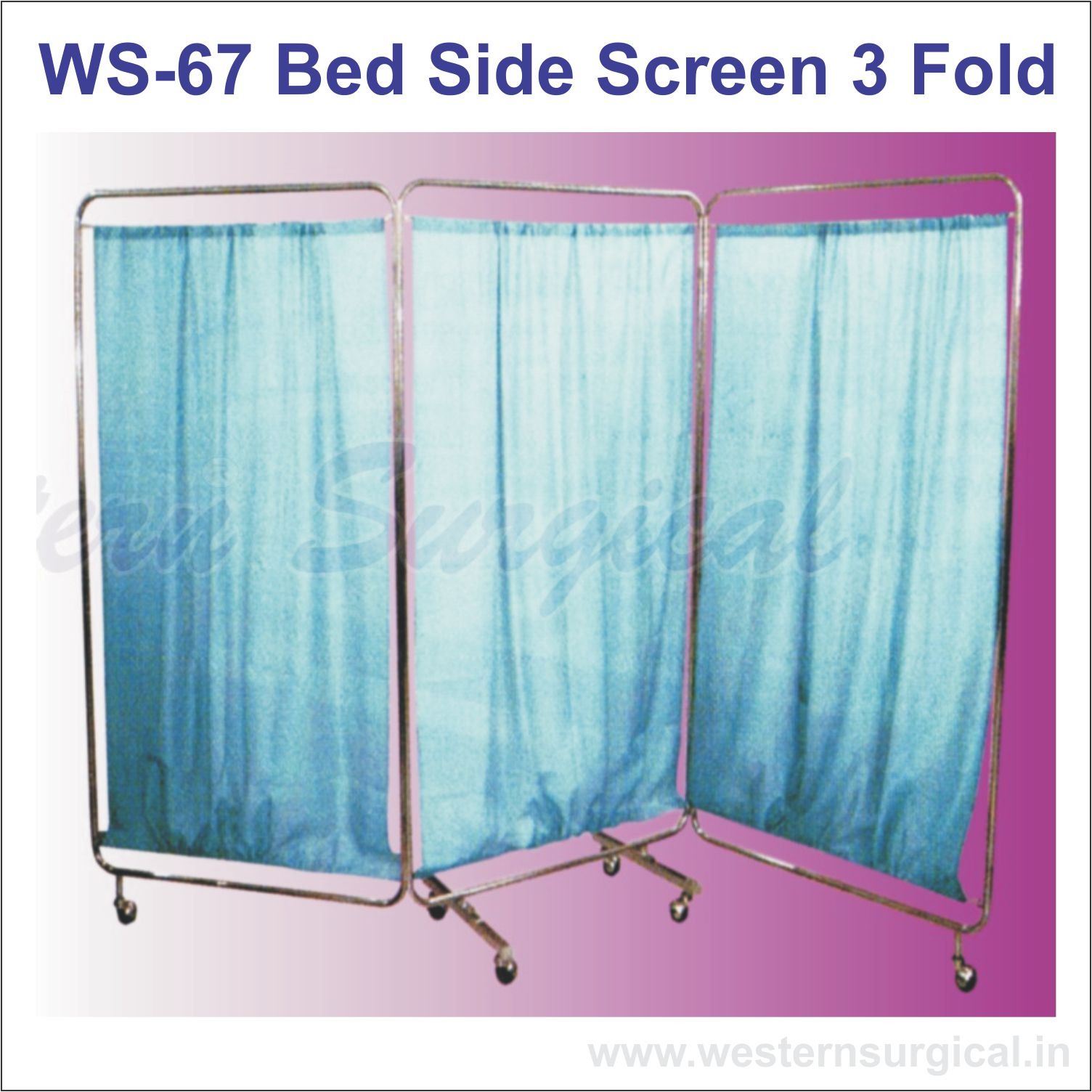 Bed Side Screen 3 Fold 
