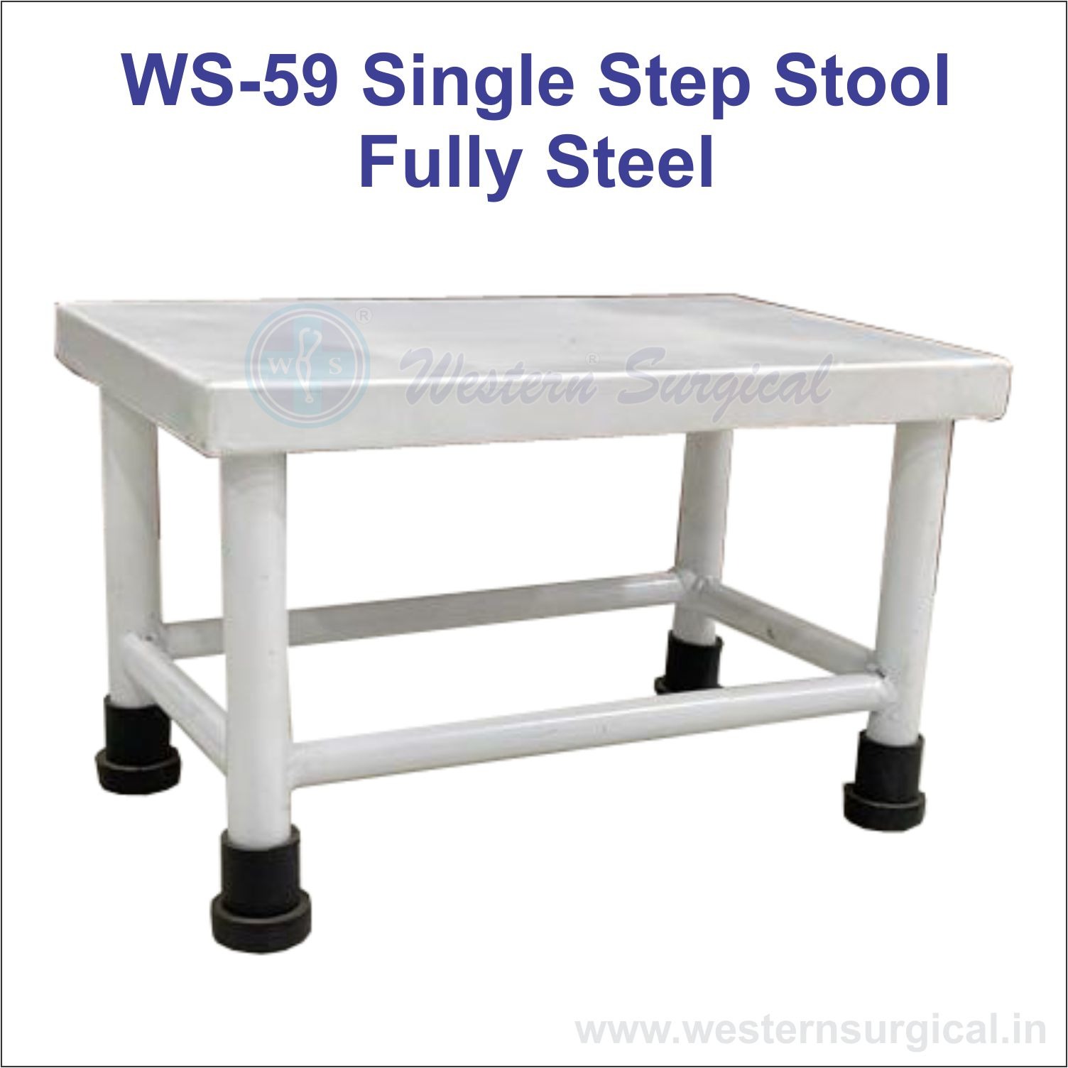 Single Step Stool Fully Steel 
