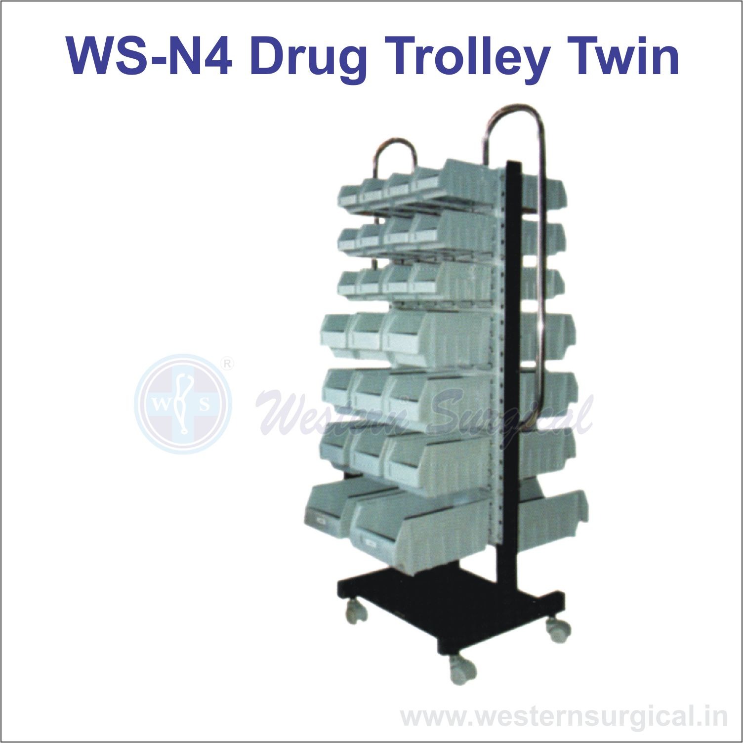 Drug Trolley Twin 
