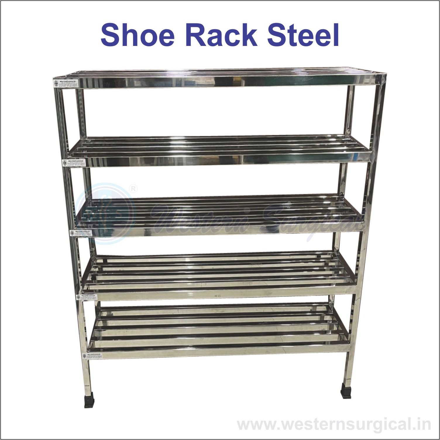 4 Shelves Shoe Rack Steel 