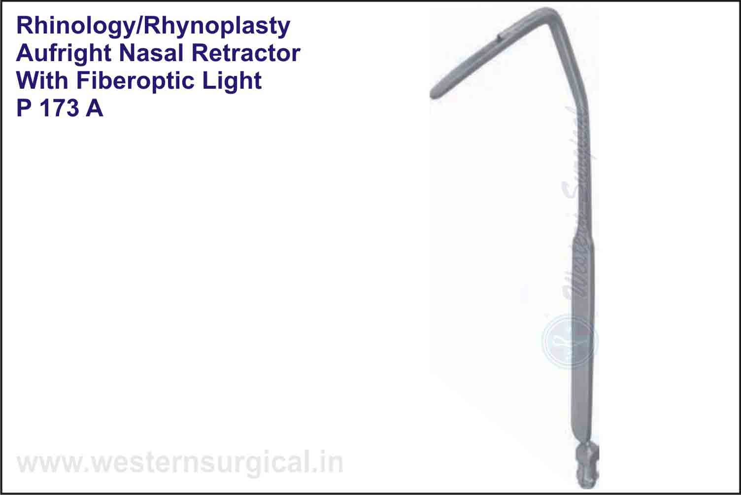 AUFRIGHT NASAL RETRACTOR WITH FIBEROPTIC LIGHT