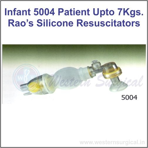 INFANT 5004 PATIENT UPTO 7KGS. RAO'S SILICONE RESUSCITATORS