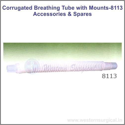 CORRUGATED BREATHING TUBE WITH MOUNTS-8113 ACCESSORIES & SPARES