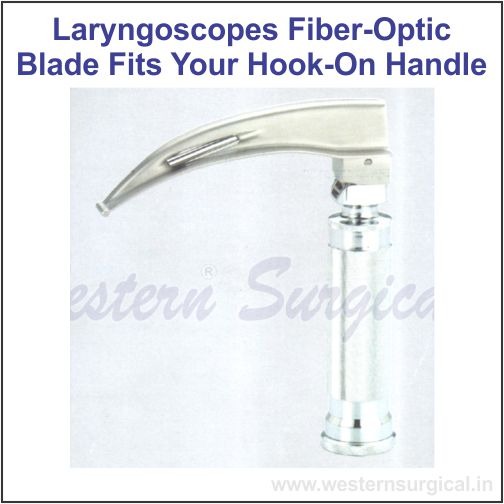 LARYNGOSCOPES FIBER-OPTIC BLADE FITS YOUR HOOK-ON HANDLE
