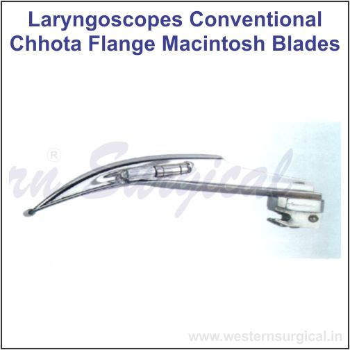 6153 - LARYNGOSCOPES CONVENTIONAL CHHOTA FLANGE MACINTOSH BLADES